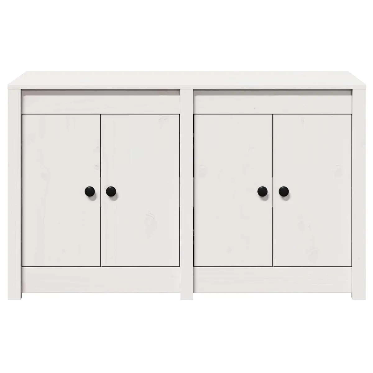 White Solid Pine Kitchen Cabinet for Storage
