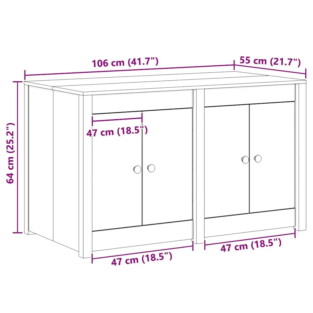 Brown Oak Kitchen Cabinet with Shelf