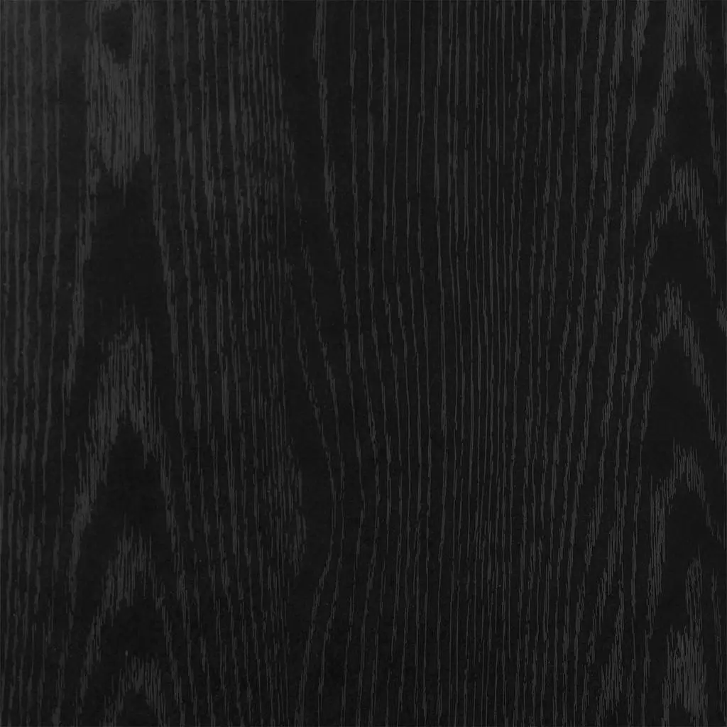 Round Coffee Table Black 80x80x42cm Living Room Accent Furniture Modern Design