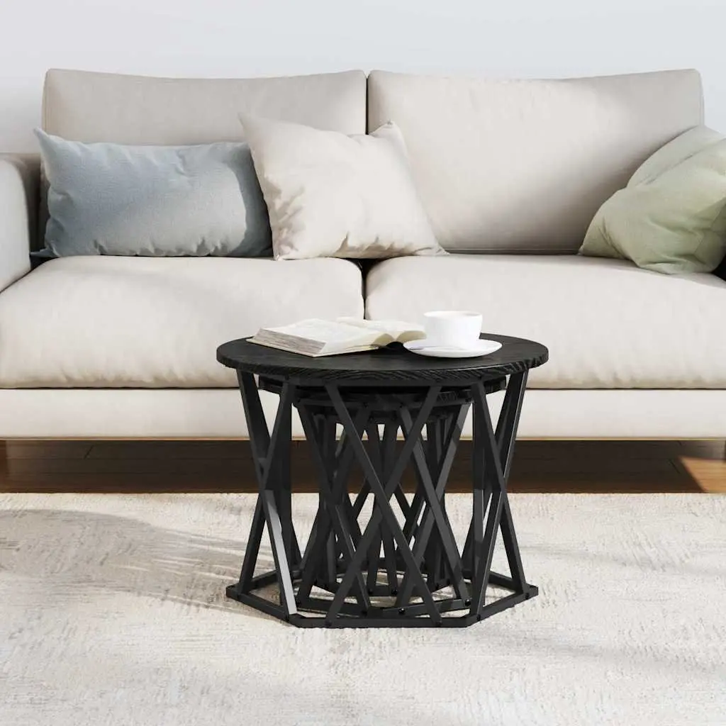 Black Nesting Side Table Set of 3