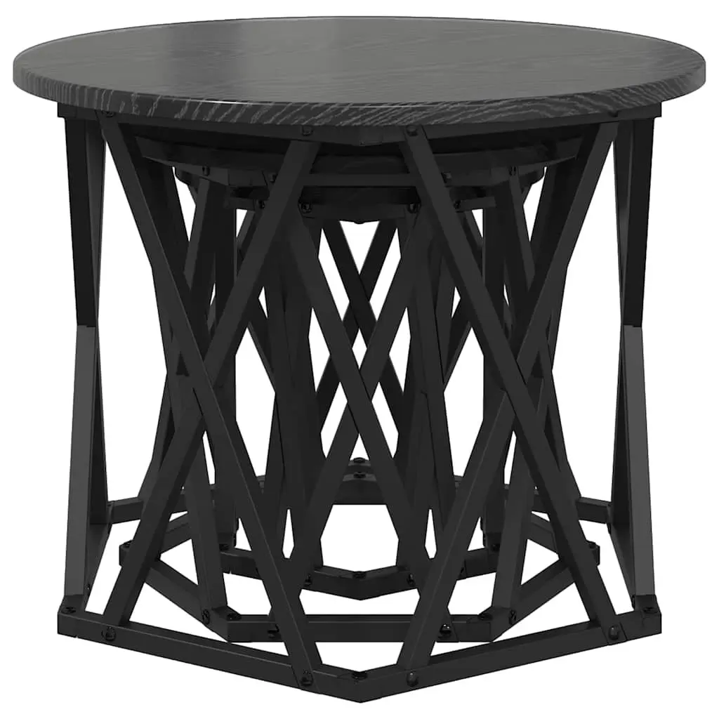 Black Nesting Side Table Set of 3