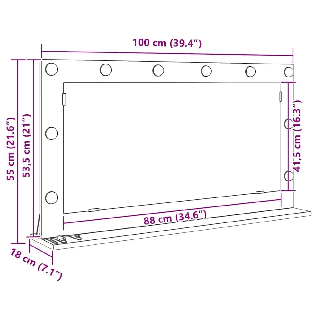 LED Vanity Mirror for Modern Bedrooms