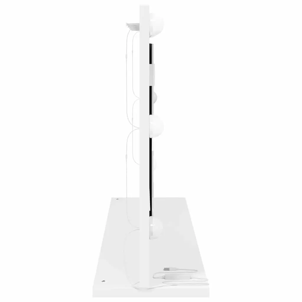 LED Vanity Mirror White 80x45x18cm Bathroom Bedroom Dressing Table with USB