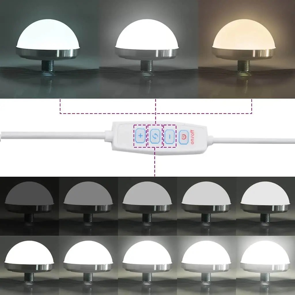 LED Vanity Mirror White 80x45x18cm Bathroom Bedroom Dressing Table with USB