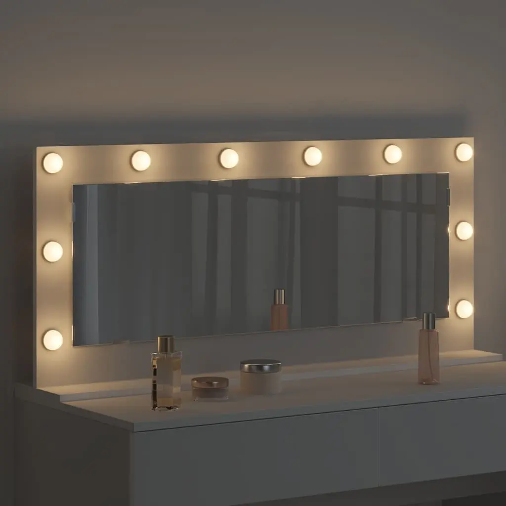 White LED Vanity Mirror for Bedroom Dressing Table 100x45cm