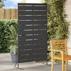 Steel Garden Privacy Screen 100x50x180cm with Cut-Out Design