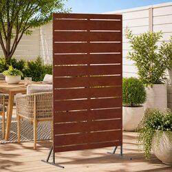 Sturdy Garden Privacy Screen 100x50x180cm Steel Design