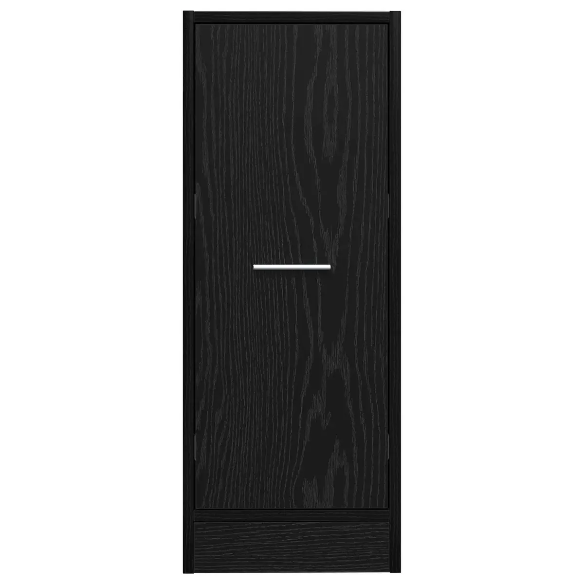 Storage Cabinet Black Oak Modern Apothecary Design Engineered Wood Home