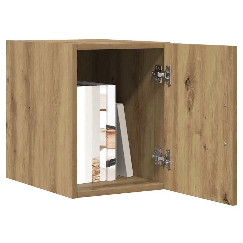 Brown Wall-Mounted Storage Cabinet