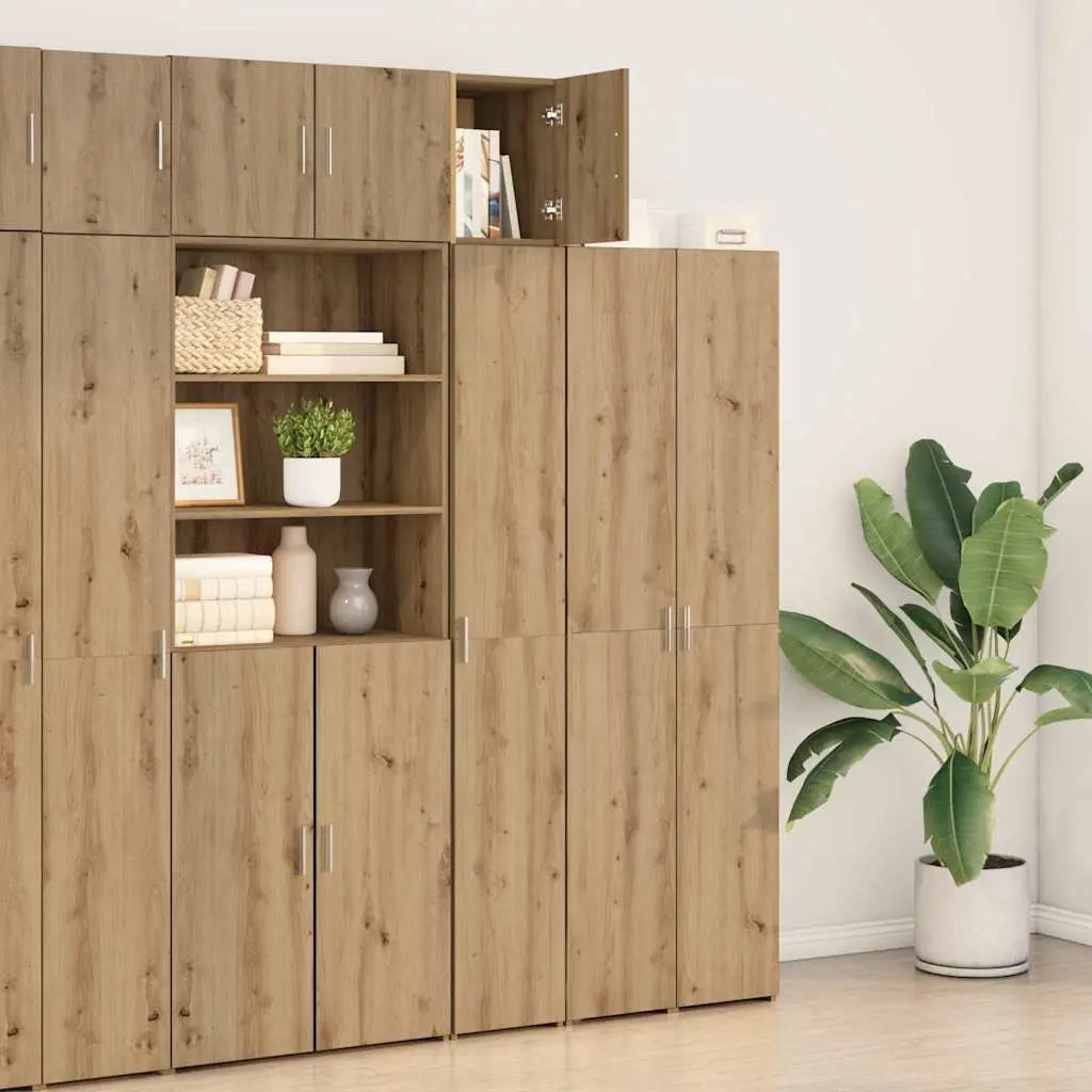 Brown Wall-Mounted Storage Cabinet