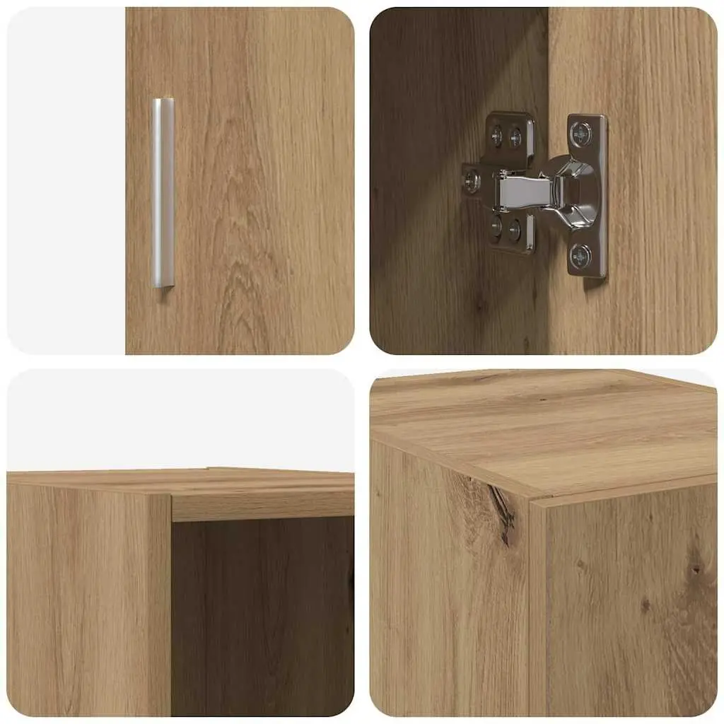Brown Wall-Mounted Storage Cabinet