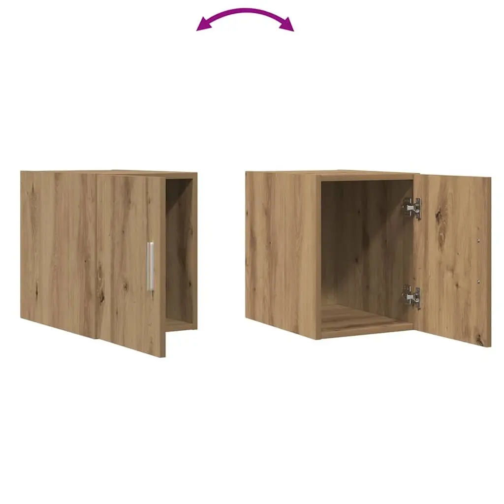 Brown Wall-Mounted Storage Cabinet