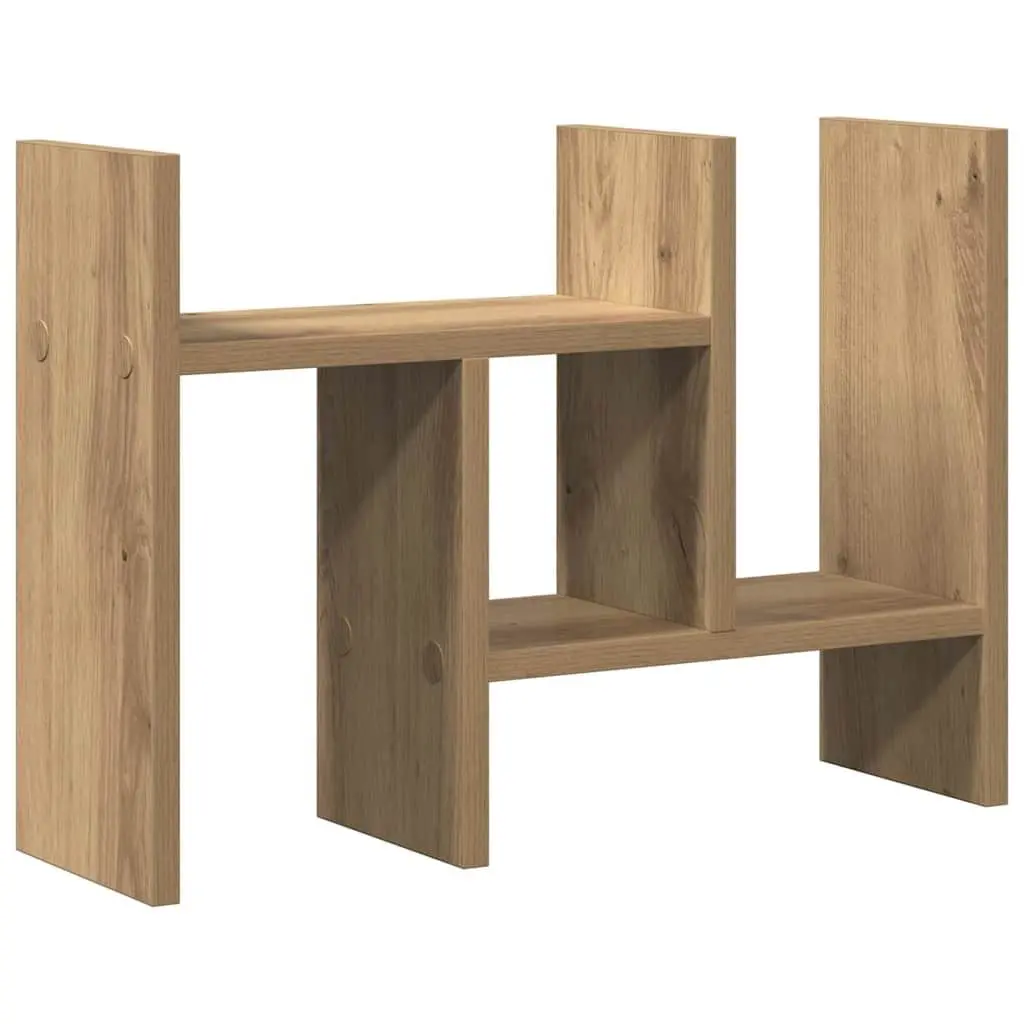 Desk Organiser Engineered Wood Compact Size Brown