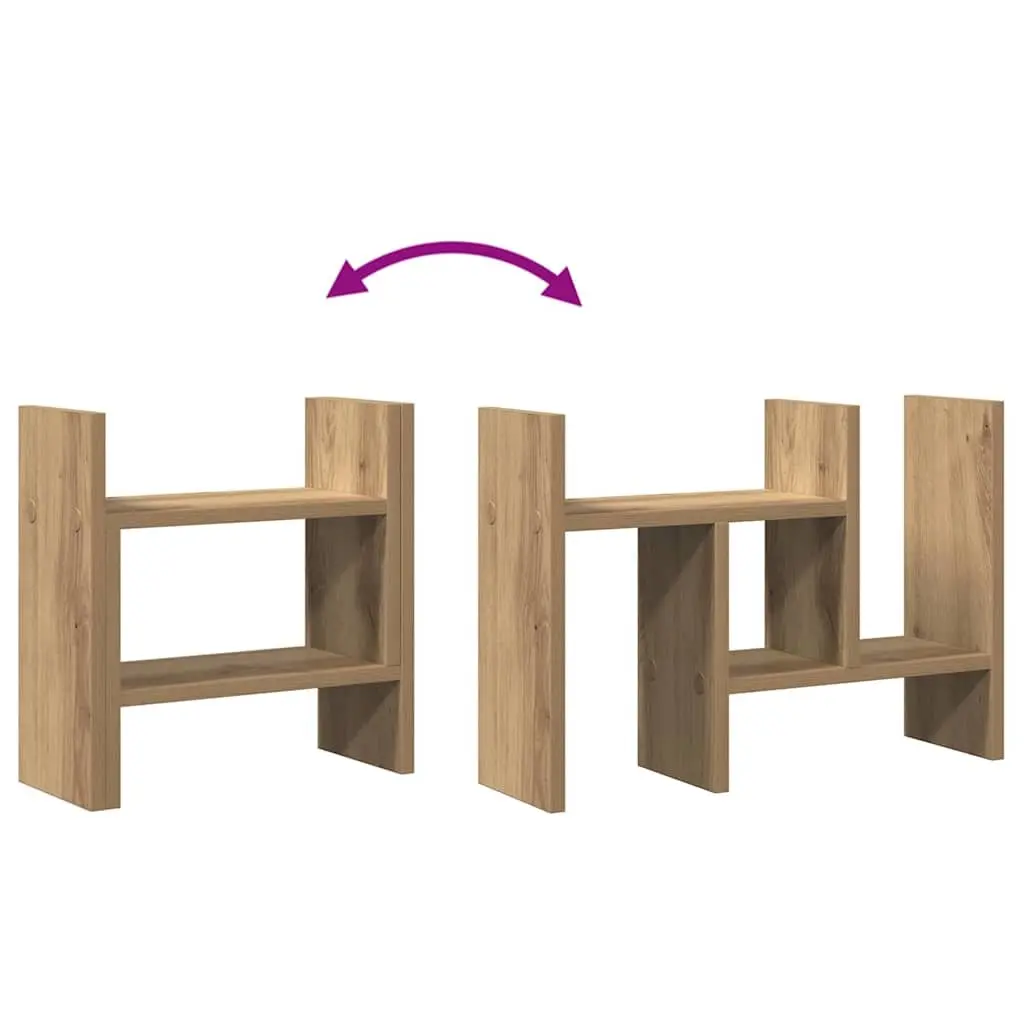 Desk Organiser Engineered Wood Compact Size Brown