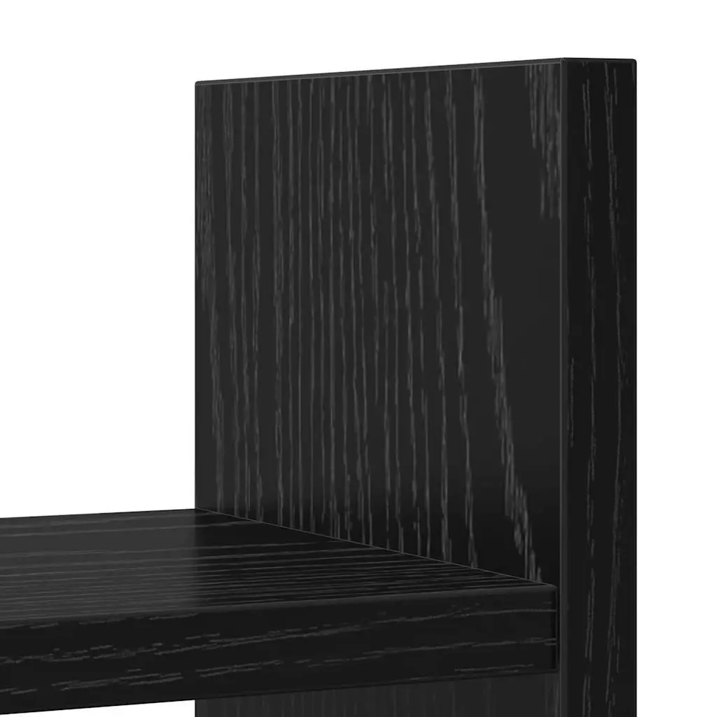 Desk Organiser Engineered Wood 50cm Black Oak