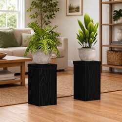 Stylish Black Plant Stand Set for Indoor and Outdoor Use