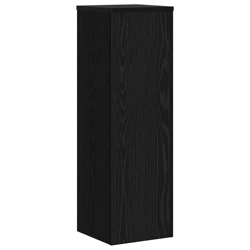 Plant Stand Engineered Wood 25 x 25 x 80 cm Black 2 Piece