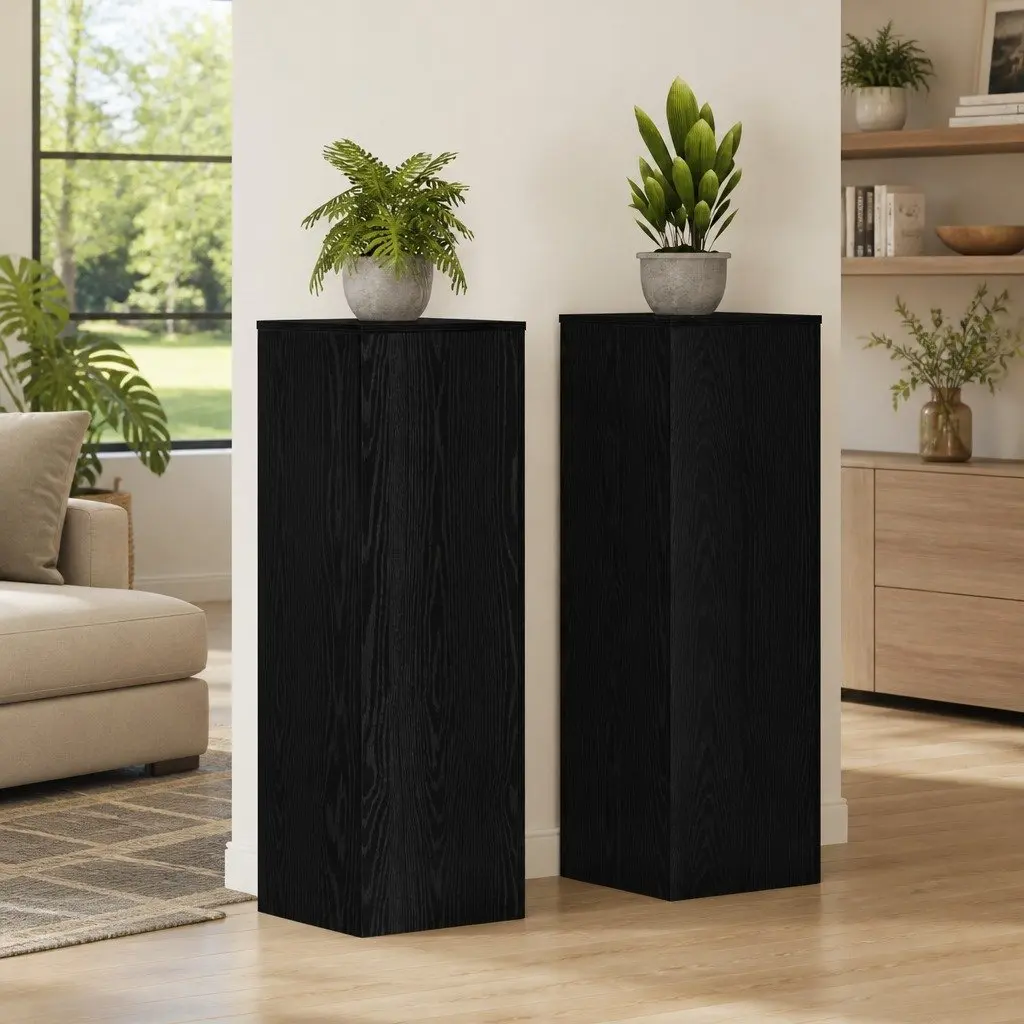 Black Oak Plant Stand 33x33x100cm
