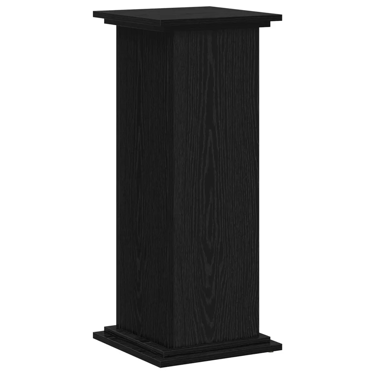 Plant Stand Engineered Wood 33x33x80cm Black Oak