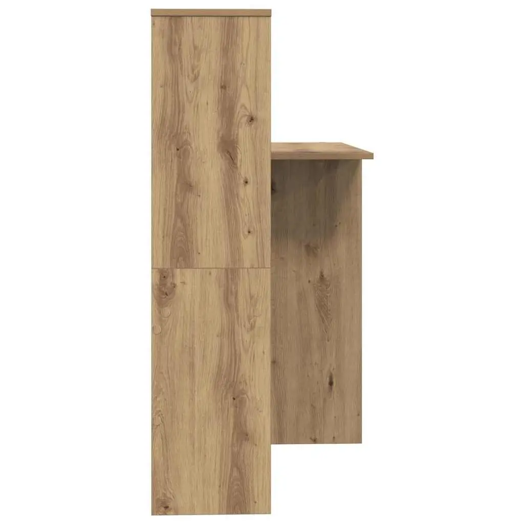 Brown Engineered Wood Desk for Home Office