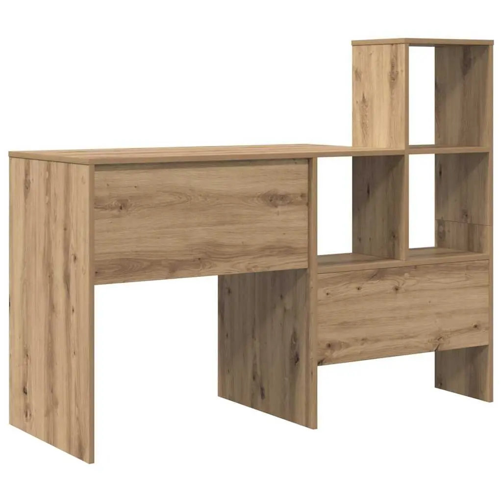 Brown Engineered Wood Desk for Home Office