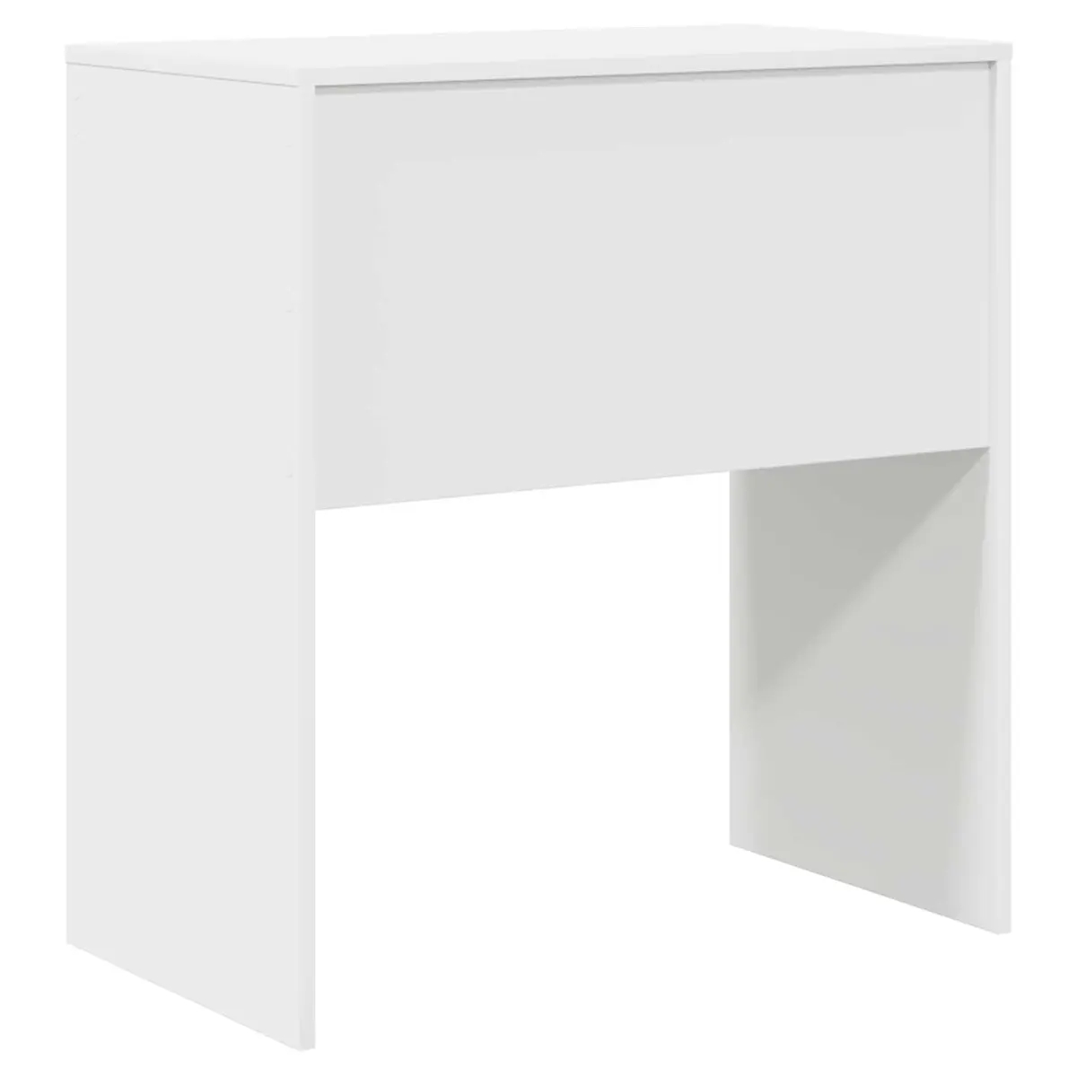 White Writing Desk Compact Home Office Study Computer Workspace Furniture