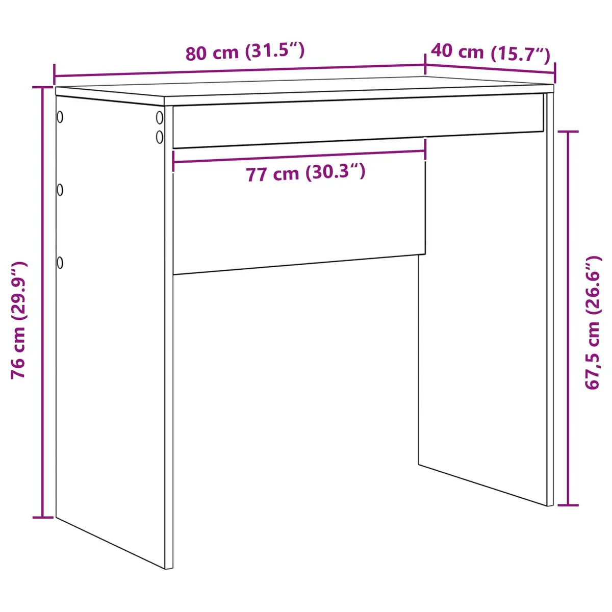 White Writing Desk for Home Office Use