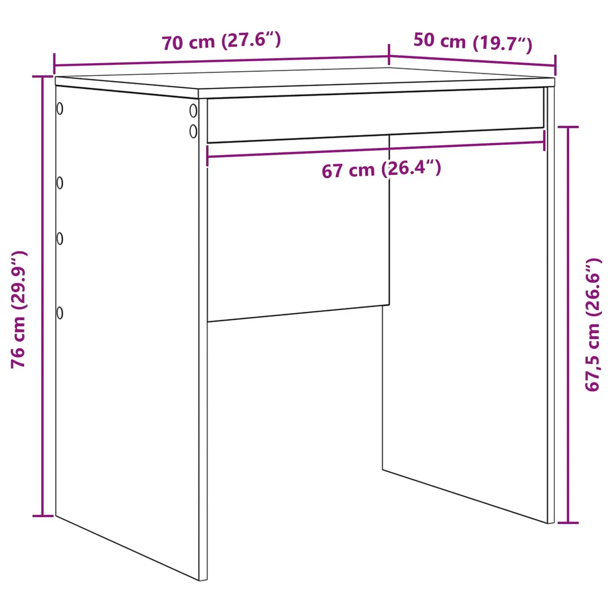 White Writing Desk for Home Office Needs