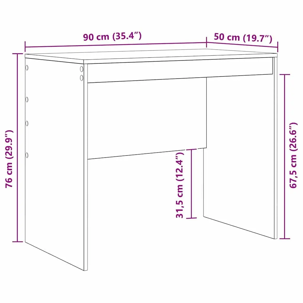 White Writing Desk for Home Office & Study