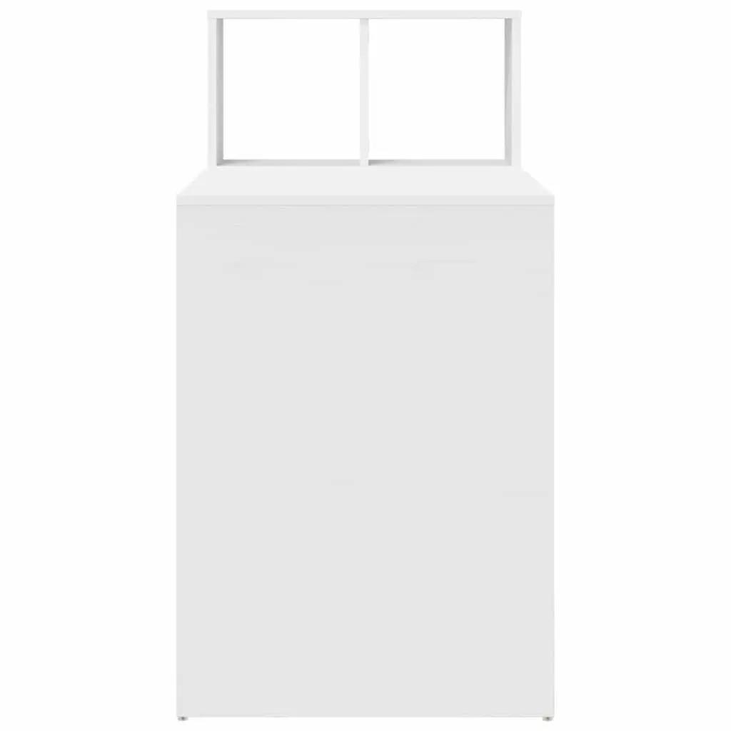 Computer Desk Engineered Wood 108x55x103.5cm White