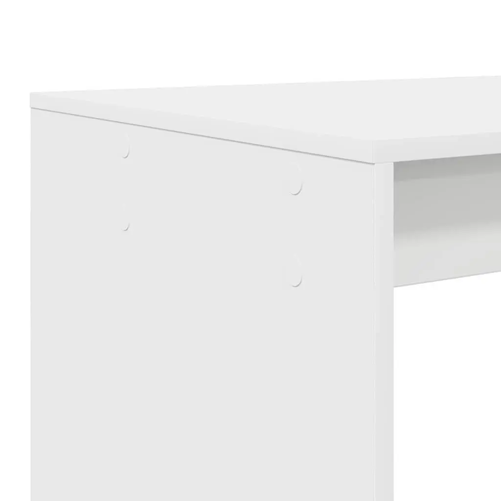 Computer Desk Engineered Wood 108x55x103.5cm White