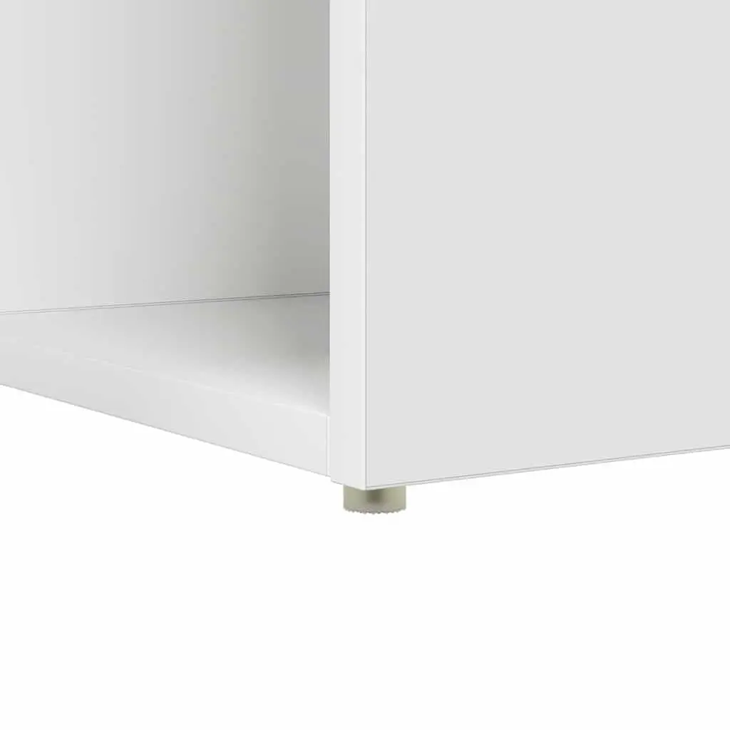 Computer Desk Engineered Wood 108x55x103.5cm White