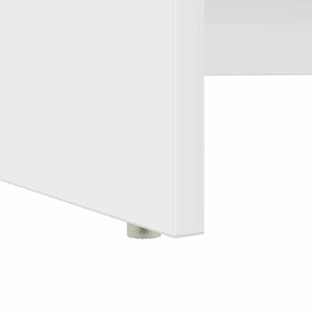 Desk Engineered Wood 120.5 x 44 x 88.5 cm White