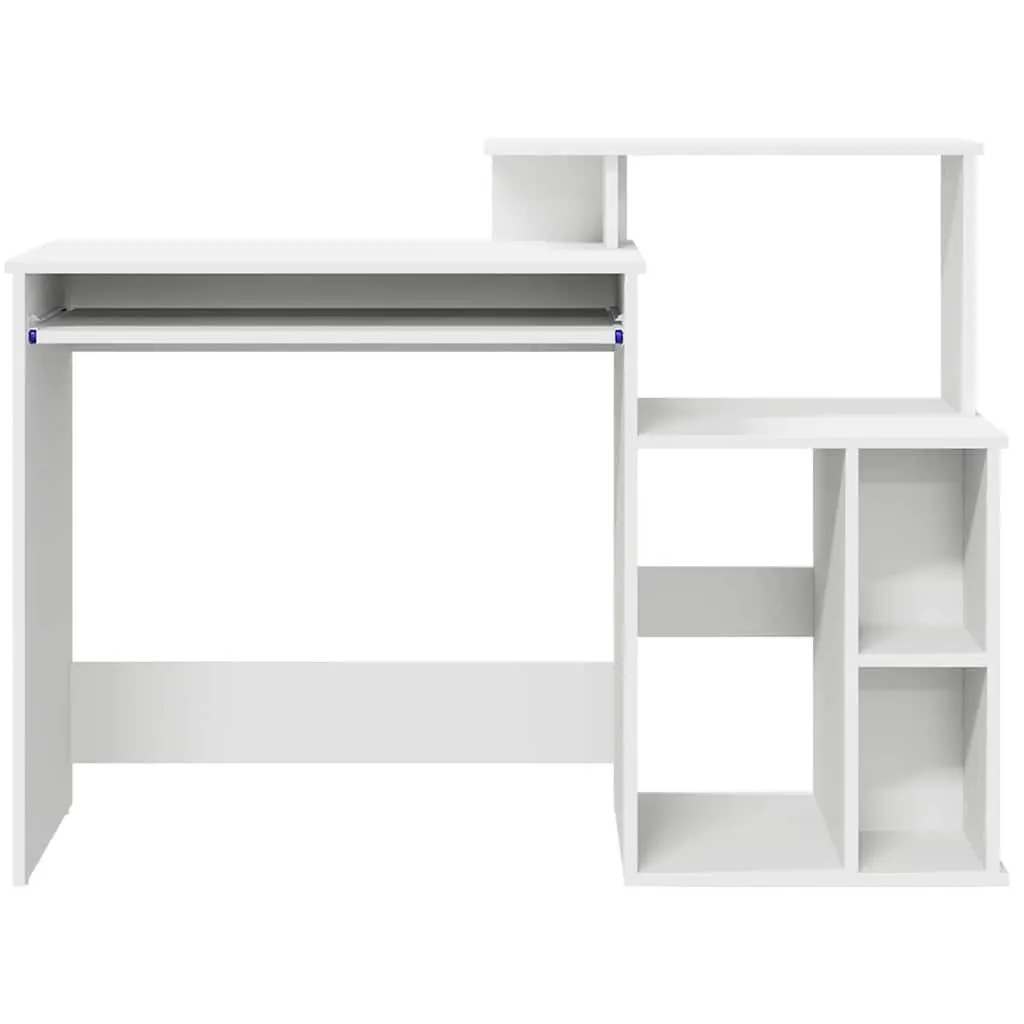 Desk Engineered Wood 120.5 x 44 x 88.5 cm White
