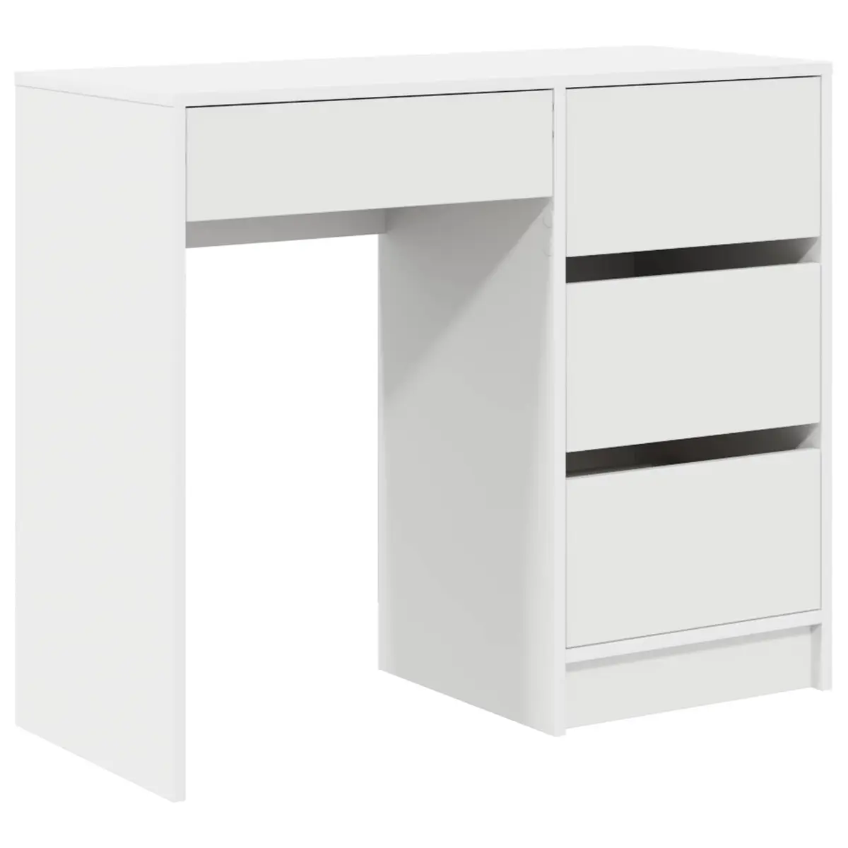 White Computer Desk with Drawer Storage 90 x 37.5 x 75 cm