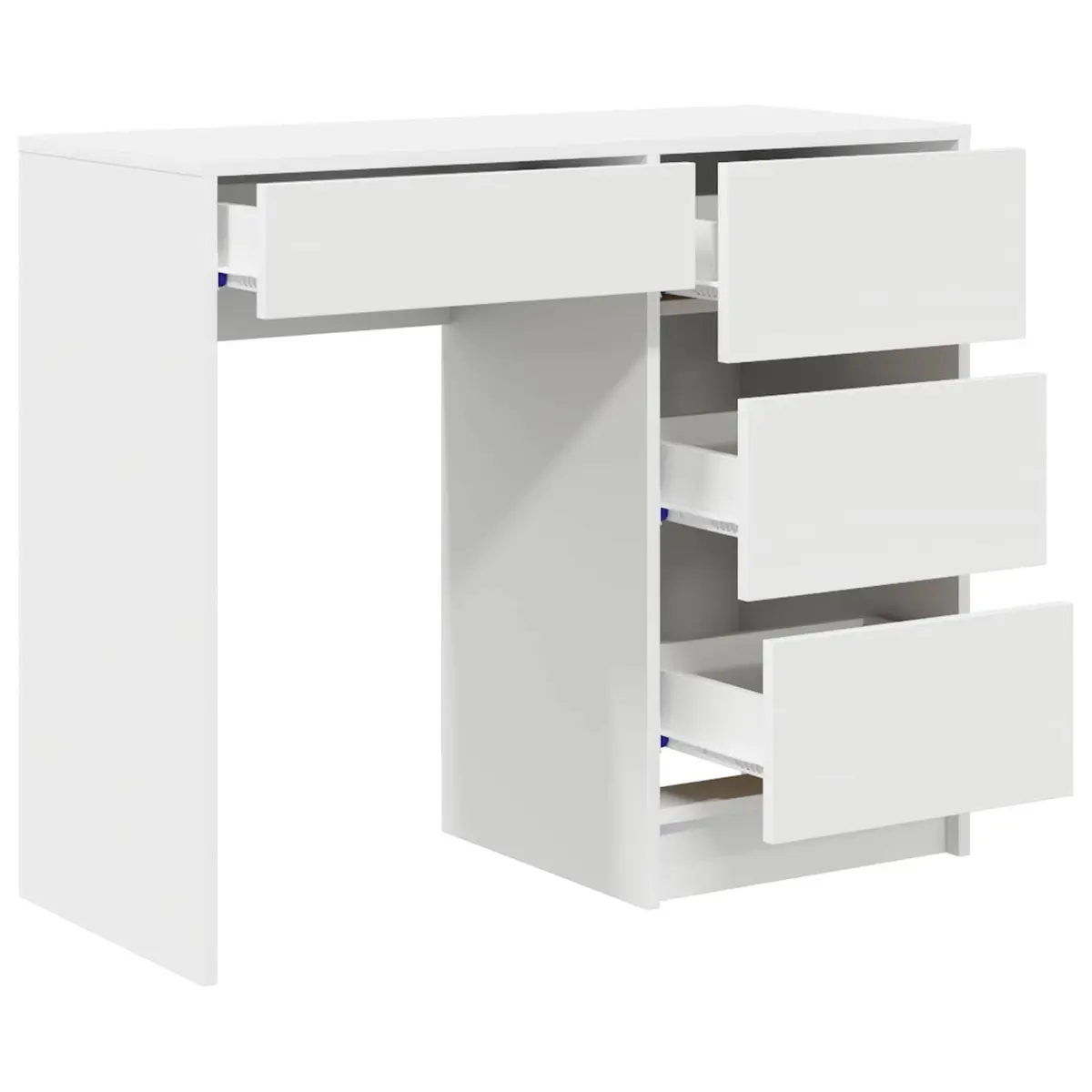 White Computer Desk with Drawer Storage 90 x 37.5 x 75 cm