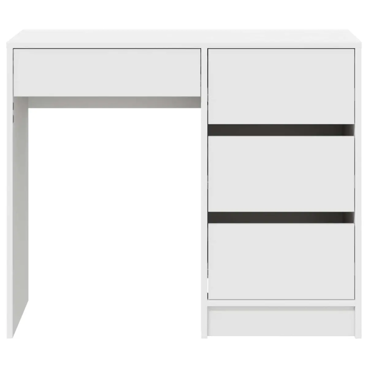 White Computer Desk with Drawer Storage 90 x 37.5 x 75 cm
