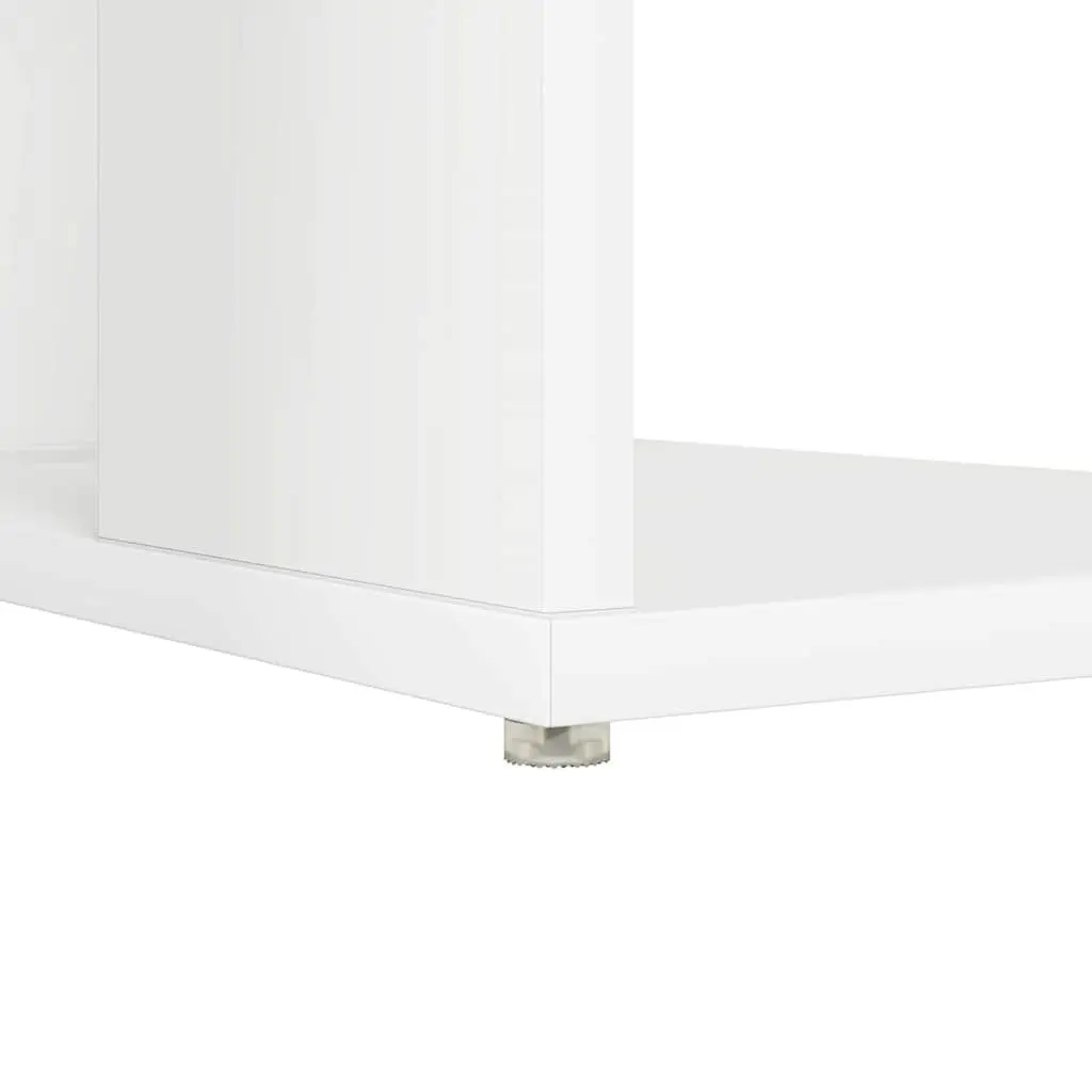 Desk Engineered Wood 130 x 50.5 x 75 cm White with Brown