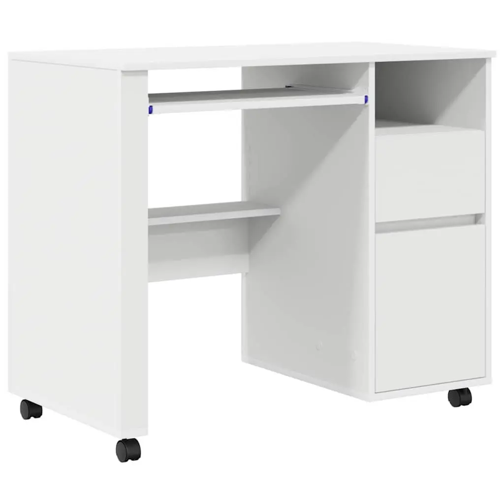Mobile Office Workstation with Lockable Wheels