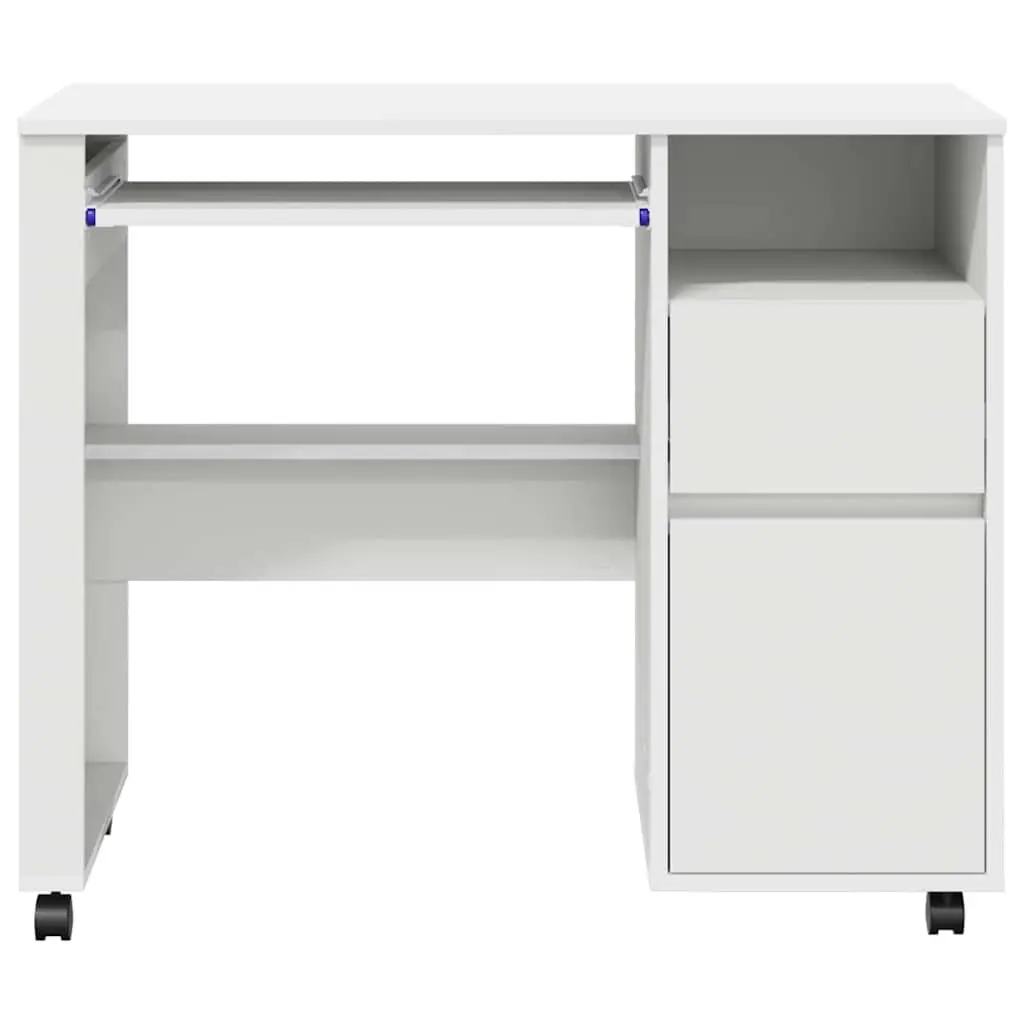 Mobile Office Workstation with Lockable Wheels