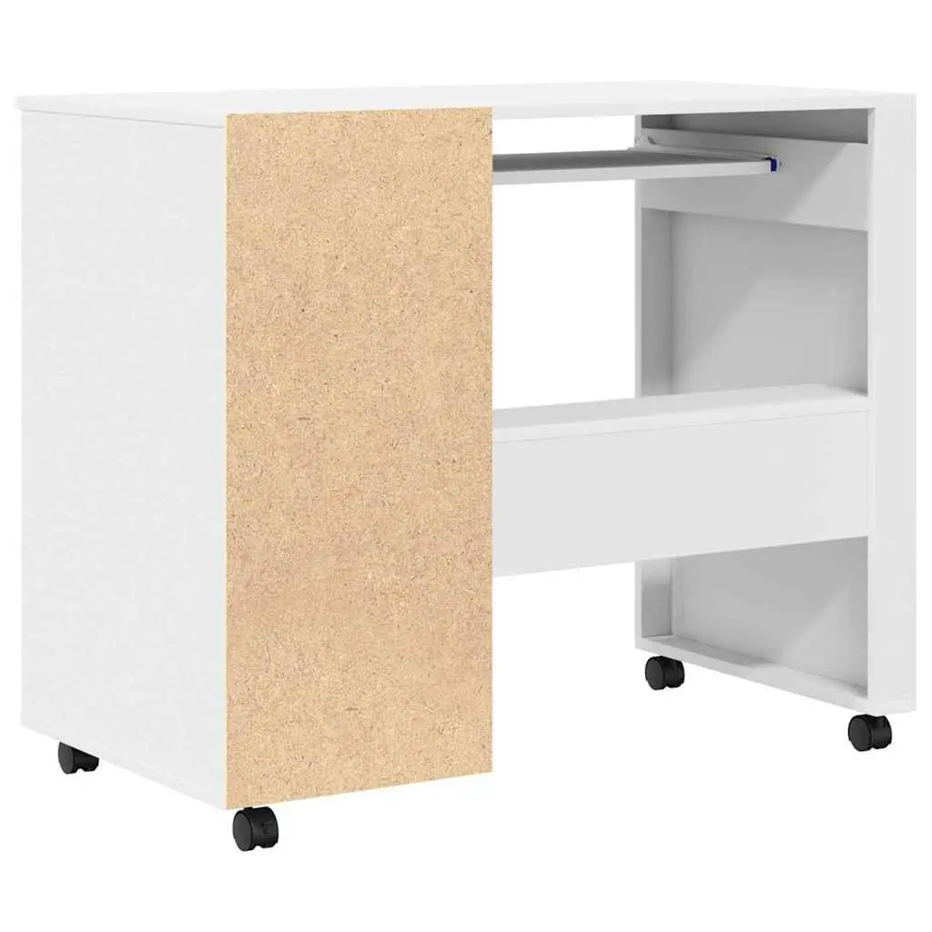 Mobile Office Workstation with Lockable Wheels