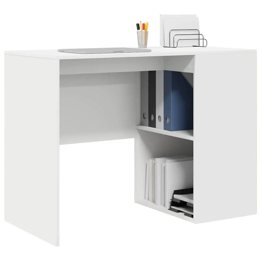 Office Desk Engineered Wood 102x50x75cm White