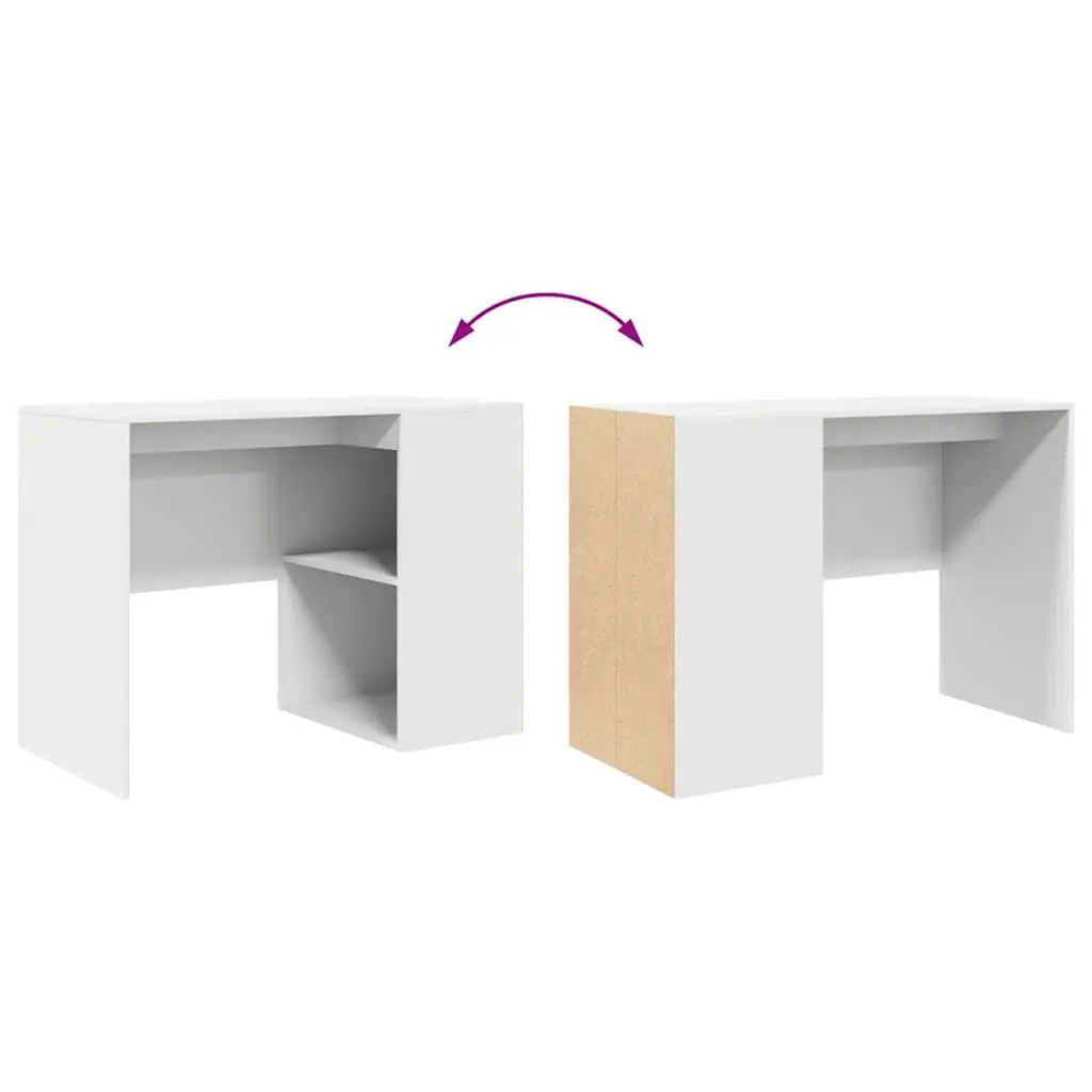 Office Desk Engineered Wood 102x50x75cm White