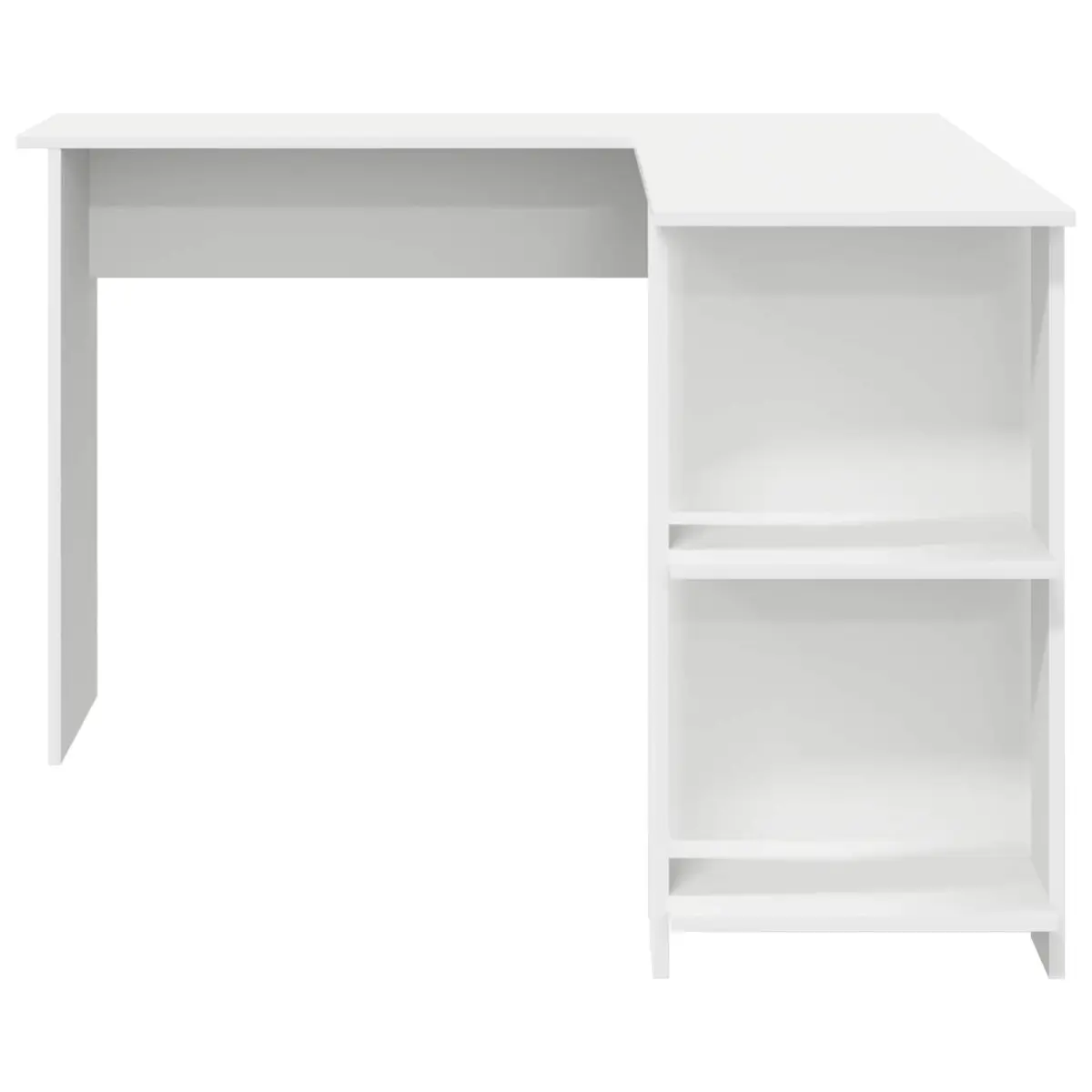 Corner Desk Engineered Wood 140 x 113.5 x 75 cm White