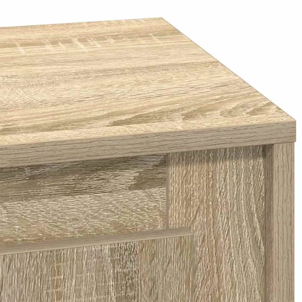 Bedside Cabinet Set with LED Lights and USB Port