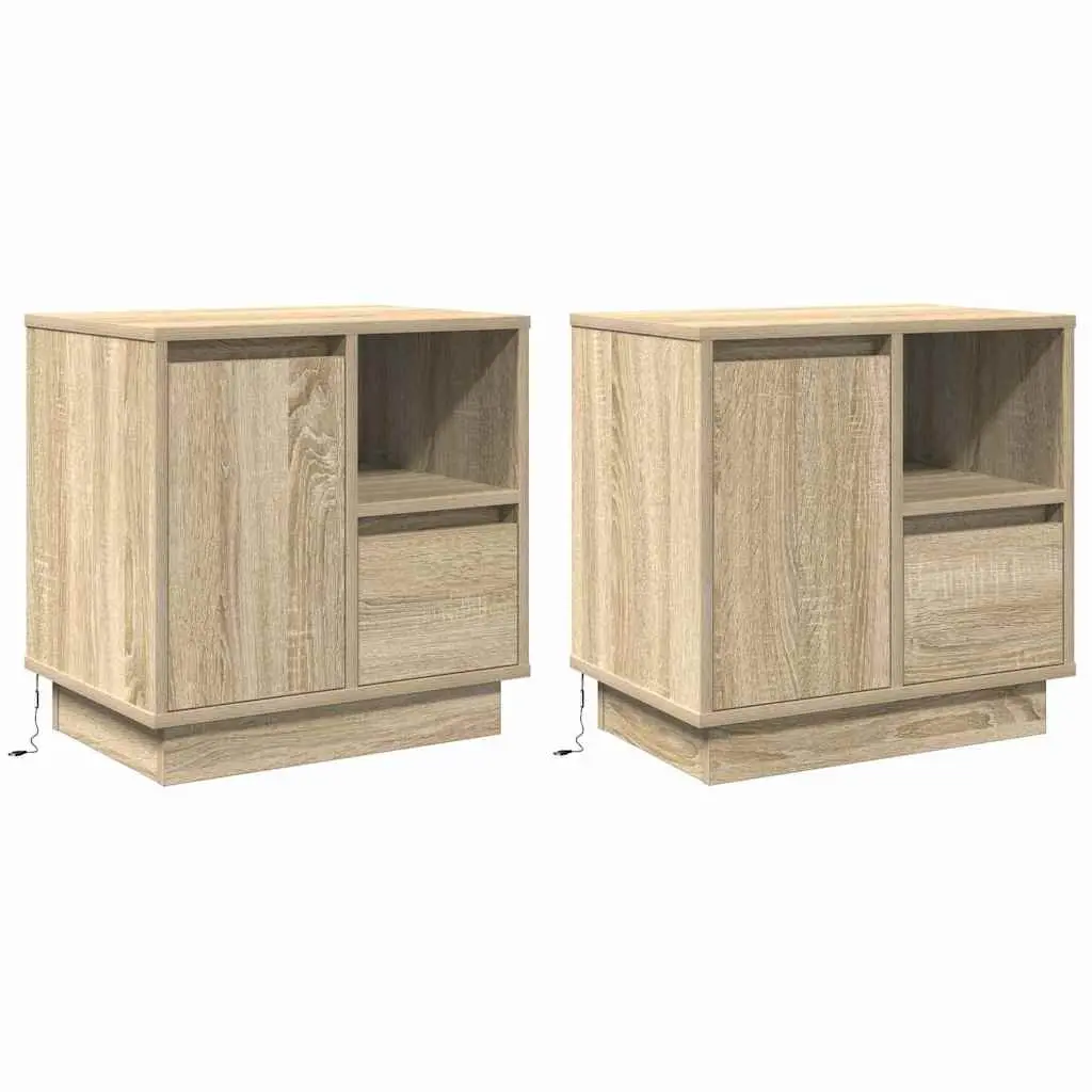 Bedside Cabinet with Drawer for Bedroom Storage