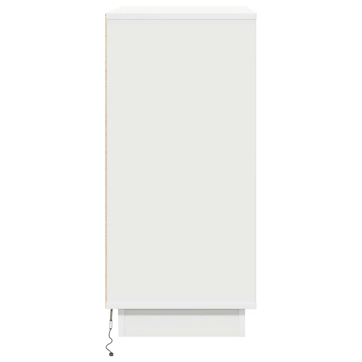 White LED Sideboard Storage Cabinet with RGB Lighting