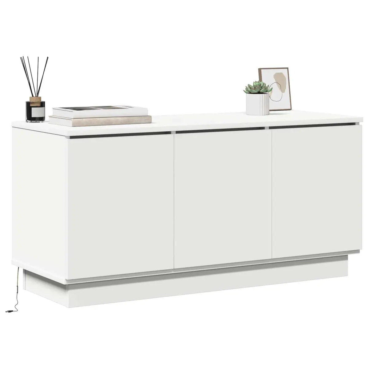TV Cabinet Engineered Wood 100x38x49cm White