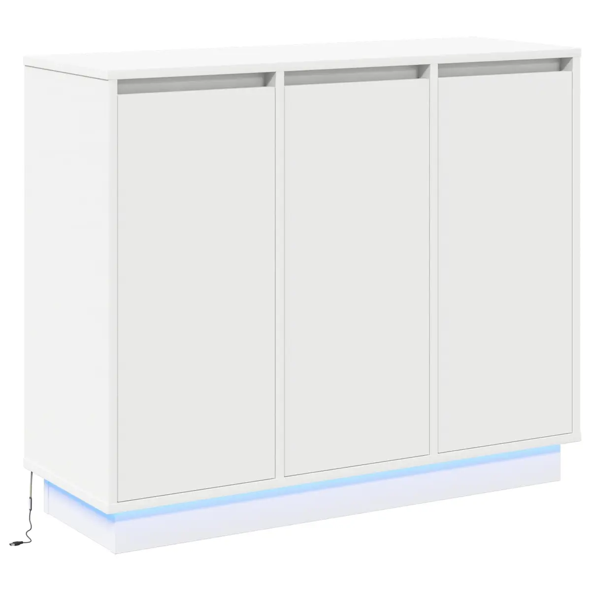 LED Sideboard in White with Integrated Lights