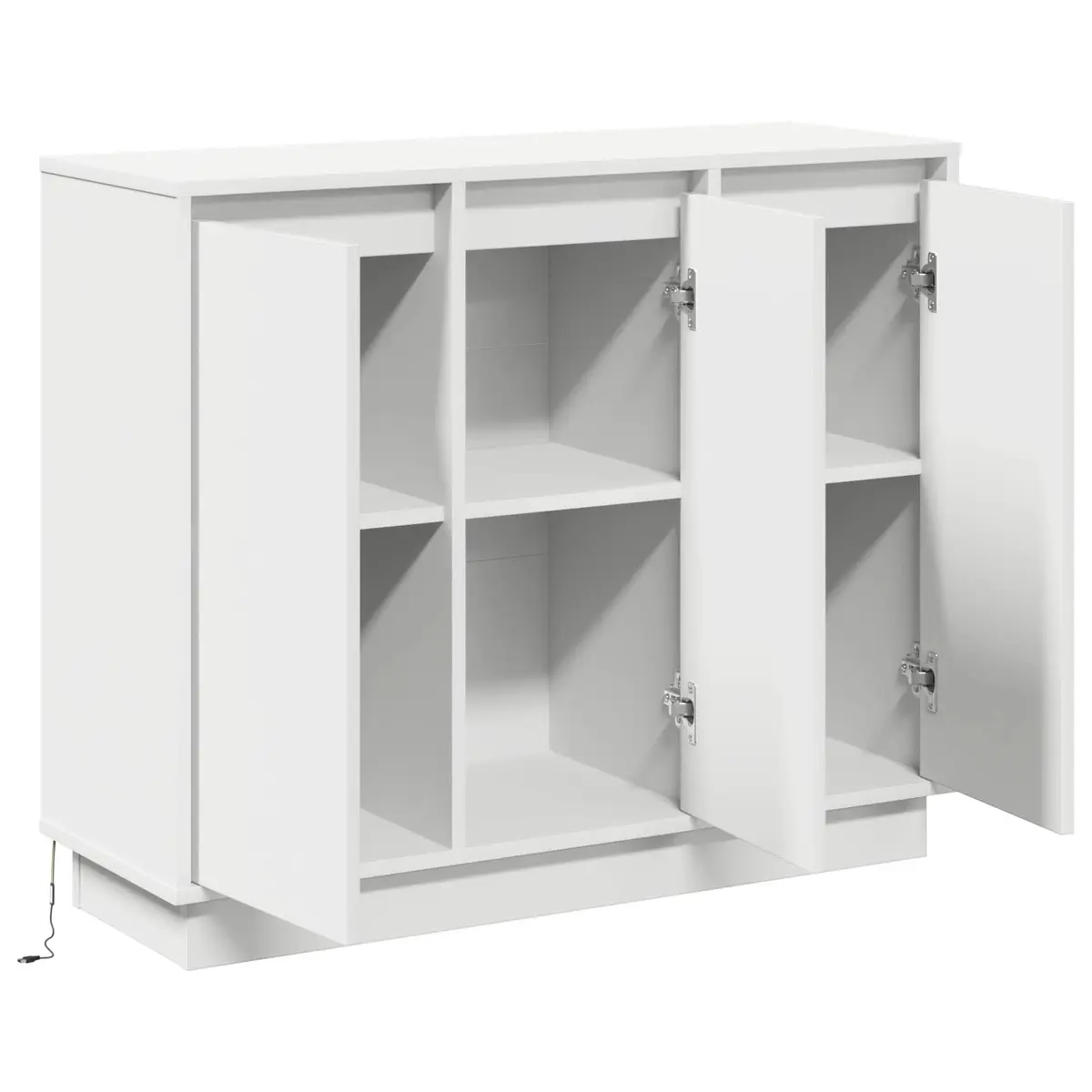 LED Sideboard in White with Integrated Lights